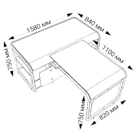 INFINITY BREIF desk