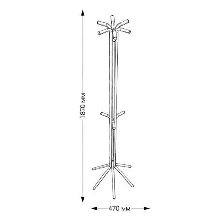 SALUTE standing coat rack